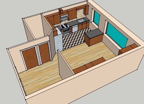 Our 3 bedroom house plan collection includes a wide range of sizes and styles, from modern farmhouse many 3 bedroom house plans include bonus space upstairs. Simple 3d 3 Bedroom House Plans And 3d View House Drawings Perspective