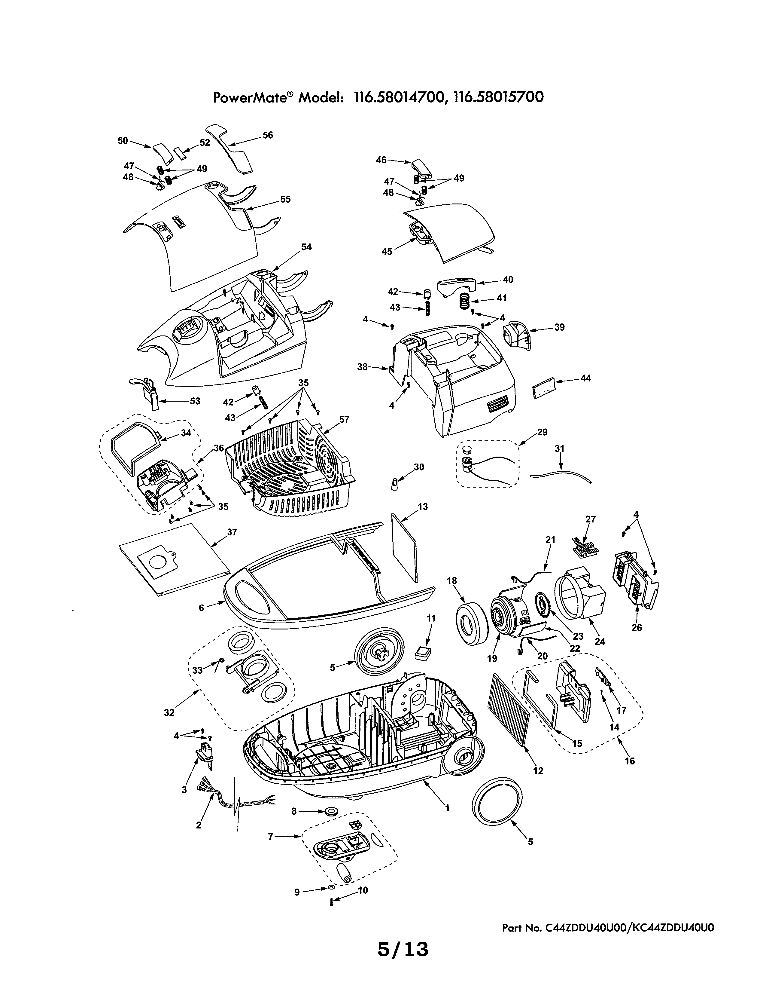 29 Kenmore Vacuum Model 116 Parts Diagram Free Wiring Diagram Source