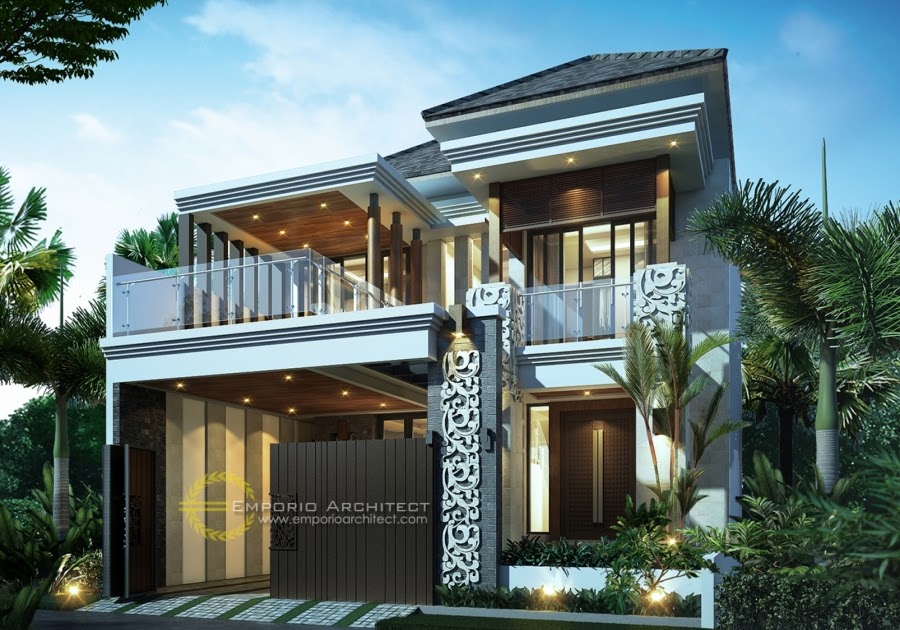 49 Model Rumah  Bali  Modern 2 Lantai Terpopuler 