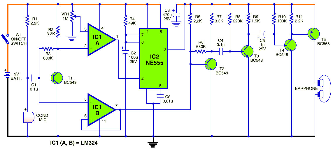 Simple Walkie Talkie Circuit Diagram Pdf - Circuit Diagram  