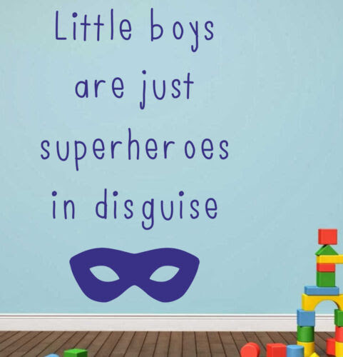 Little boy quote | superhero printable. Little Boys Are Just Superheroes In Disguisewall Quote Sticker Decal Adhesive Kids Teens Home Items Patterer Kids Teens Home Decor