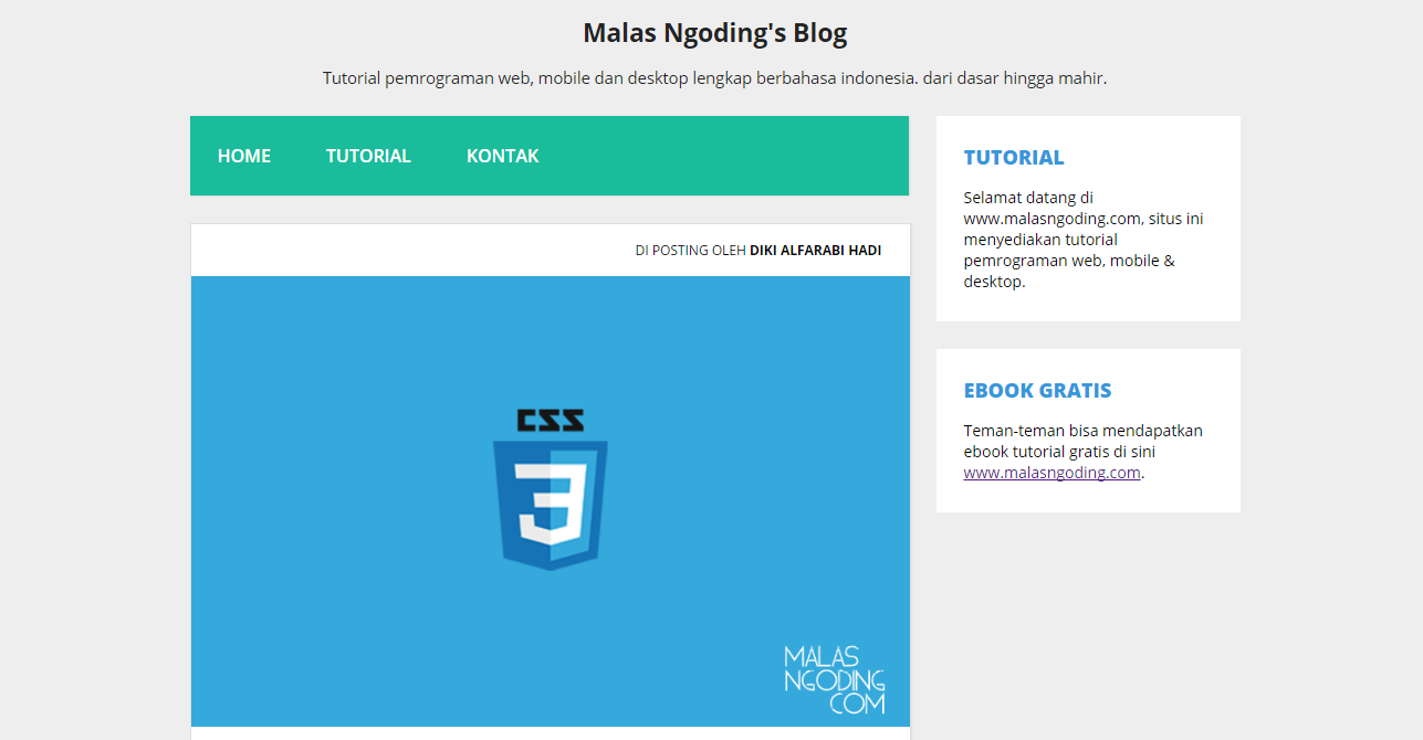 Membuat Desain Website Sekolah Menggunakan Bahasa Html Dan Css