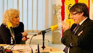 Carles Puigdemont, aquest dimarts a Waterloo entrevistat per Mònica Terribas