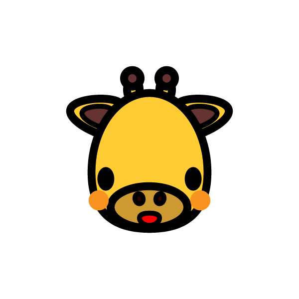 75 キリン 顔 イラスト 日本のイラスト