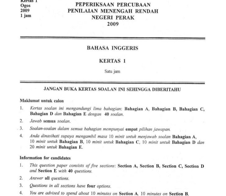 Bank Soalan Ask Tingkatan 1 - Kuora s