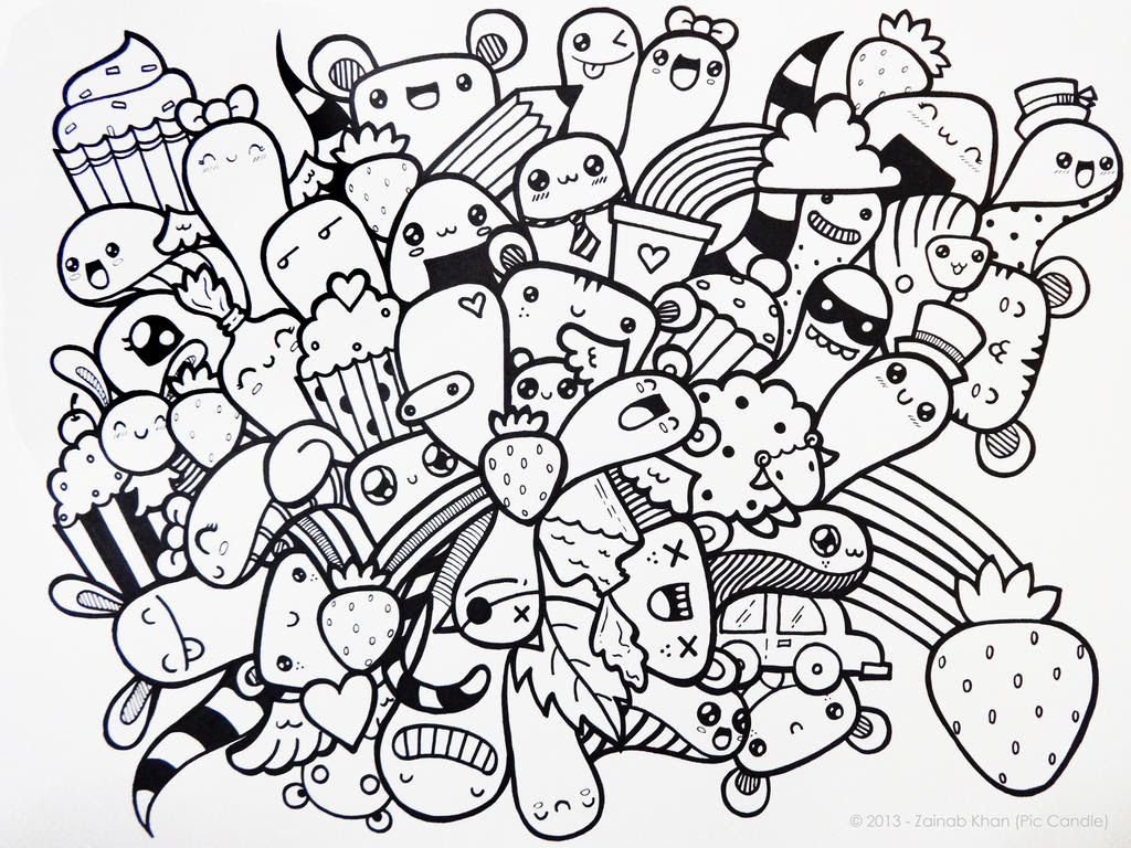 Contoh Doodle Monster - Contoh 84