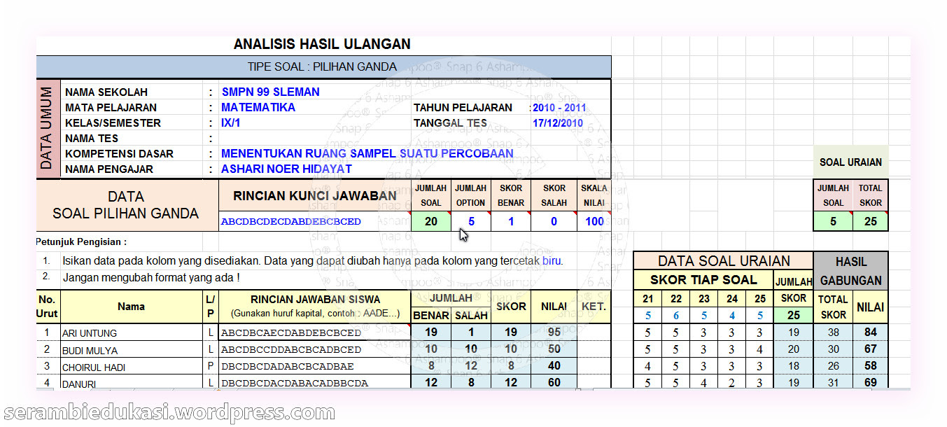 Contoh Format Laporan Wali Kelas - Contoh U