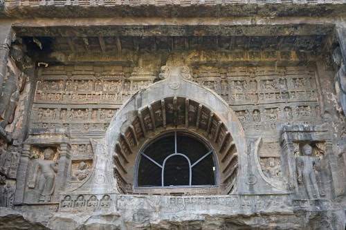 FaÃ§ade of an Ajanta Cave