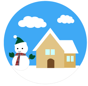 家 雪 イラスト Hōmuaidea