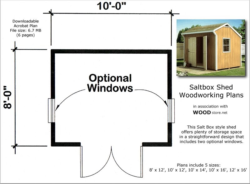 learn free 8x10 saltbox shed plans ~ goehs