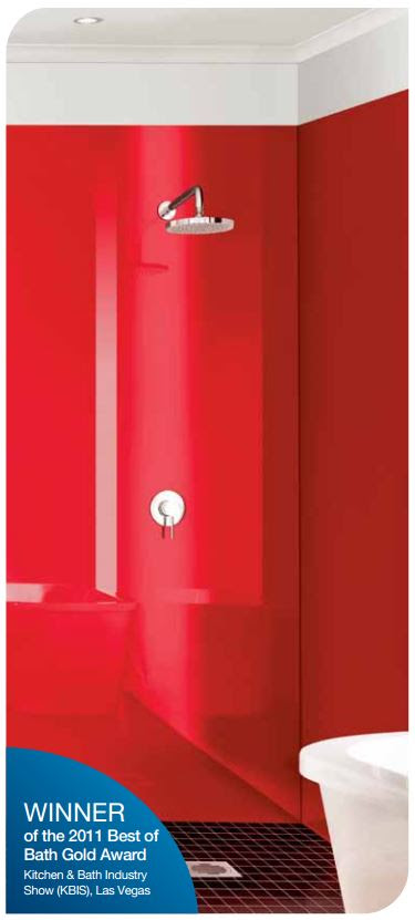 Lustrolite Red Shower Liner