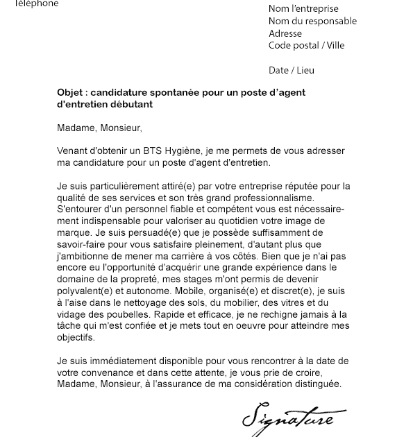 lettre pour expliquer sa maladie