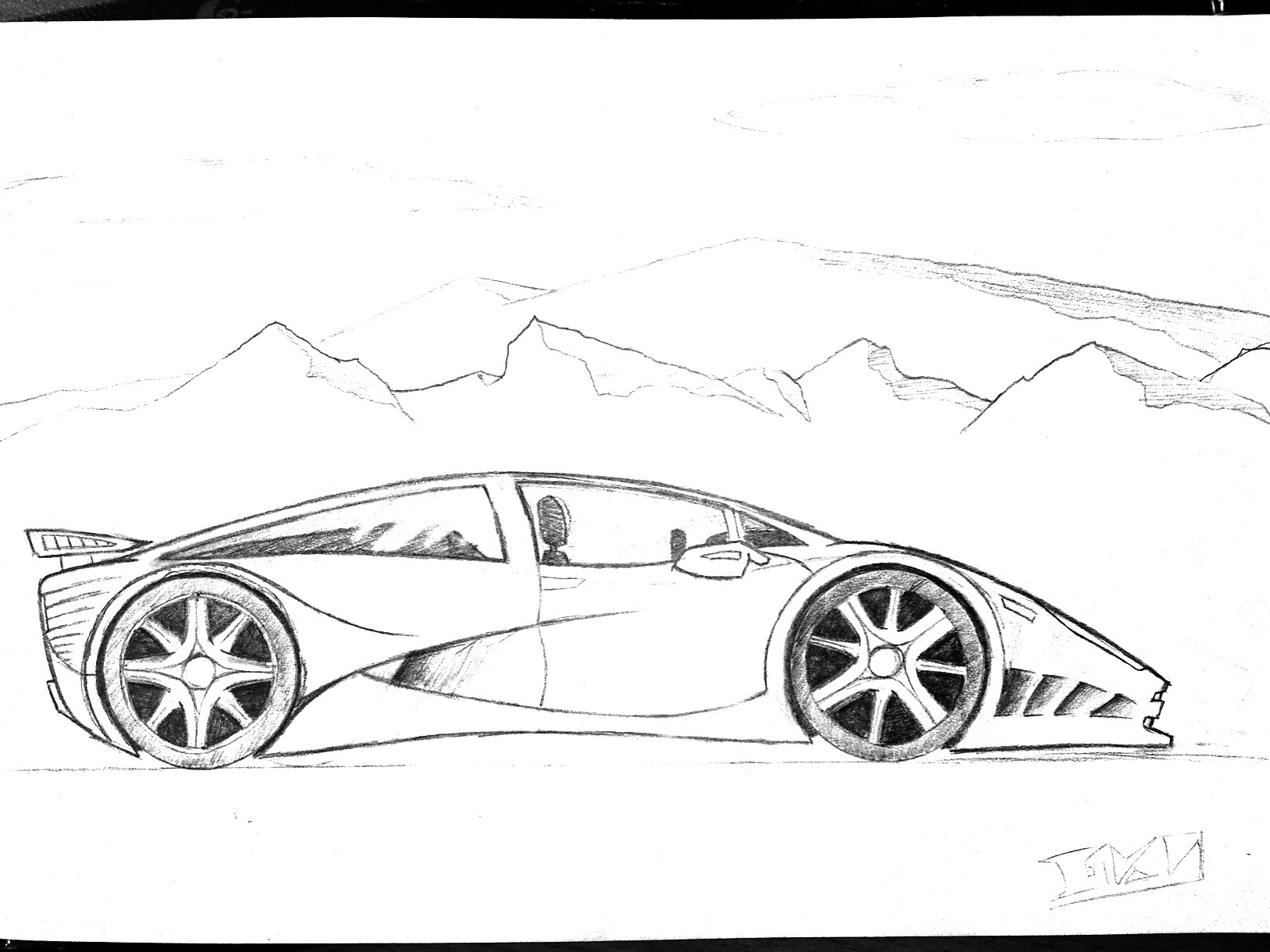 Image Otomotif Sport Car Drawing