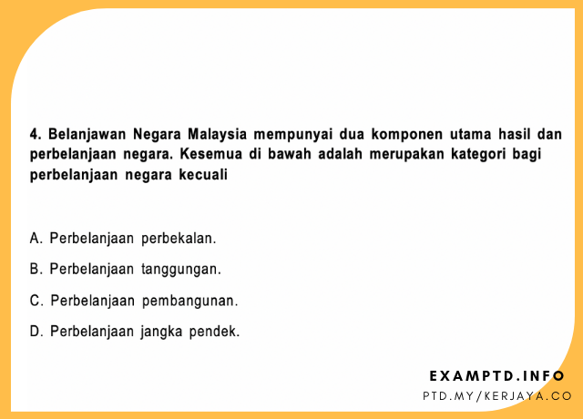 Contoh Soalan-soalan Peperiksaan Perkhidmatan Awam 