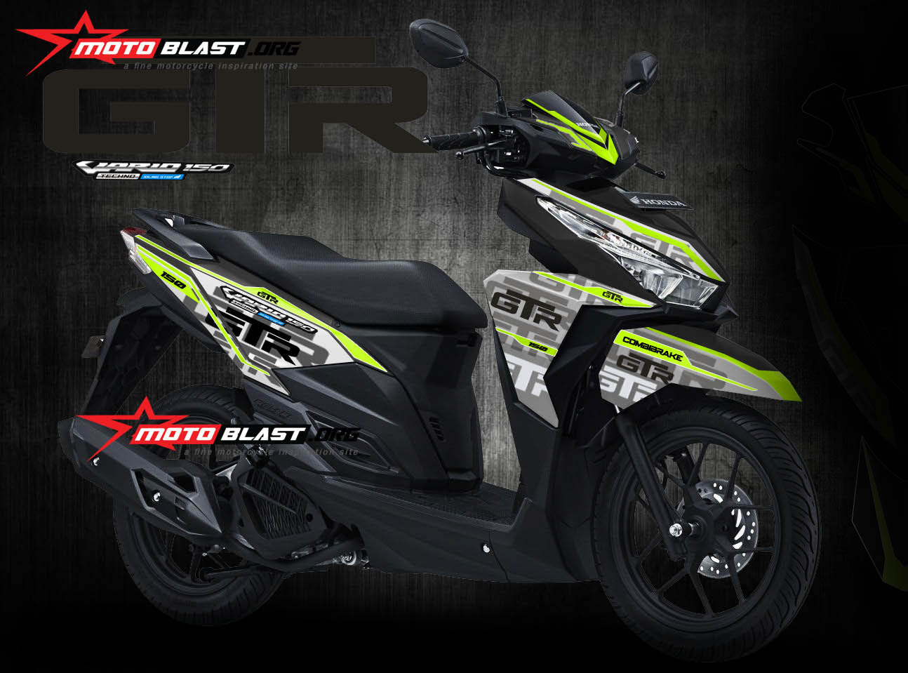 Modifikasi Vario 150 Warna Hitam Dop Galeri Motor Vario