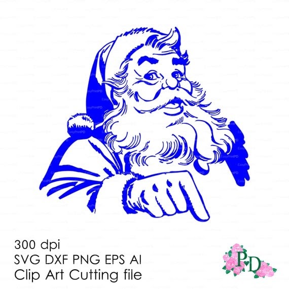 Download EasyPrintPD: Vintage Santa Claus Christmas Santa SVG, DFX ...