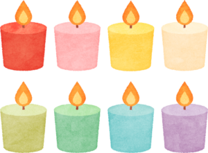 驚くばかりキャンドル イラスト 最高の花の画像