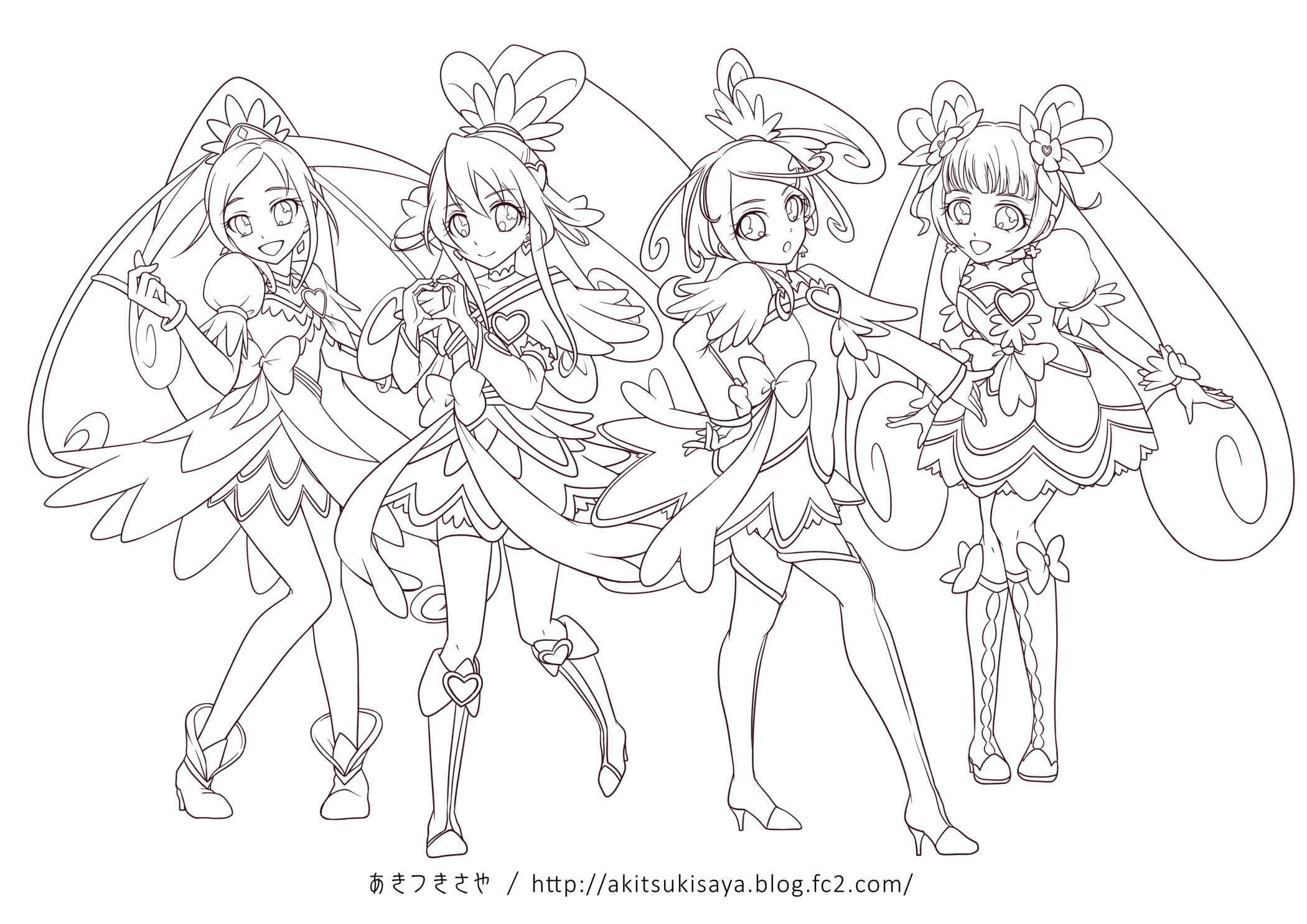 心に強く訴える塗り絵 プリキュア 子供のためだけに着色