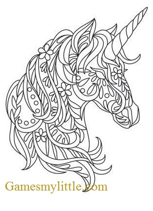 Coloring Pages Unicorn Head Coloring And Drawing
