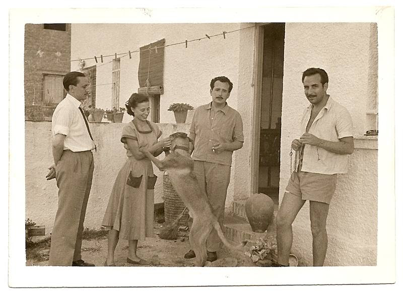   Buero y sus amigos Vicente y Blanca Soto, en Madrid en 1951