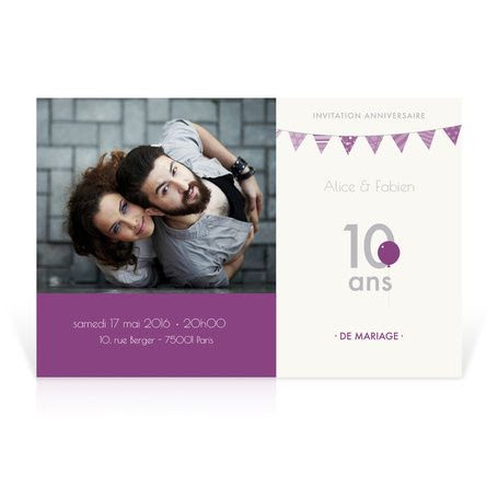 Texte Invitation Anniversaire De Mariage 10 Ans Helaine