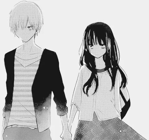 Anime Girl And Boy Holding Hands