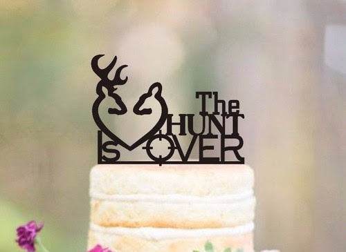 17 pieces deer figurines cake topper tree cake decorations deer hunting theme cake topper for birthday hunting party supplies. Wedding Cake Topper The Hunt Is Over Cake Toppers Deer Rustic Wedding Wedding Cake Toppers Home Garden Worldenergy Ae