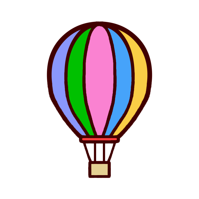 驚くばかり気球 イラスト 無料 イラスト画像