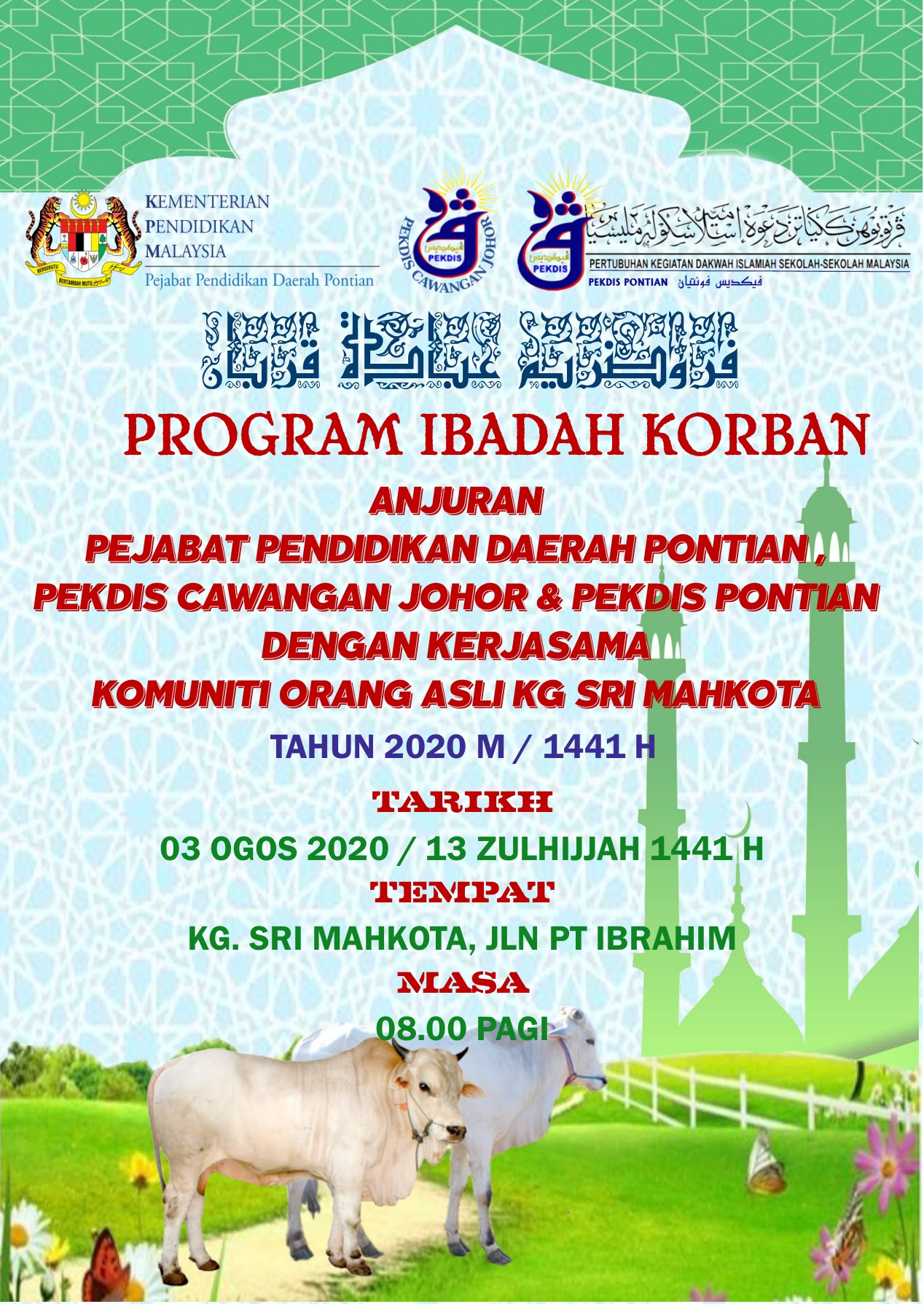 Akaun twitter rasmi pejabat pertanian daerah pontian #ourfoodourfuture #ilovedoa #my1doa #muafakatjohor #agrojohor #salahuddinayub_offi #mydoa_hq #moamalaysia | twuko. Buku Program Ibadah Korban Daerah Pontian 2020 Flip Ebook Pages 1 10 Anyflip Anyflip