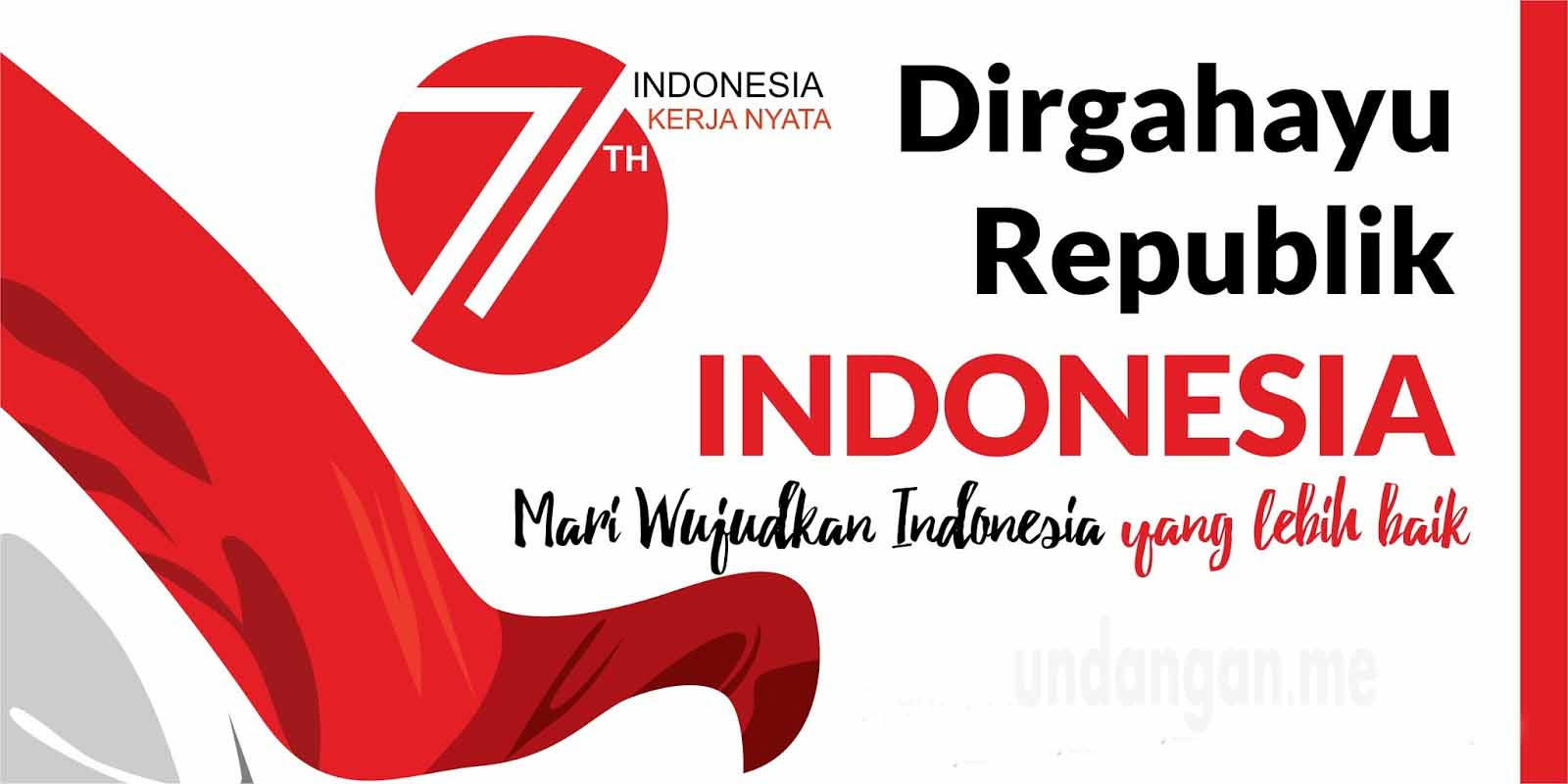 Poster 17 Agustus Kemerdekaan - Gea Mediana