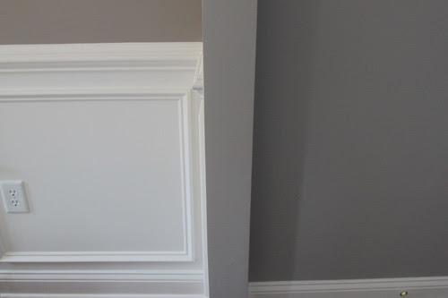To end chair rail at an archway or corner, form a return an inch from the corner. Chair Rail Check The Lil House That Could