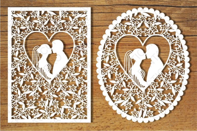 Download Free Wedding Cards Svg Files For Silhouette Cameo And ...