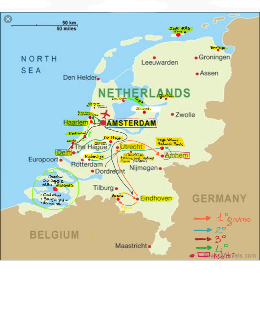 Mappa delle piste da sci in olanda. Come Nasce Un Viaggio On The Road In Olanda Viaggiar Non Nuoce