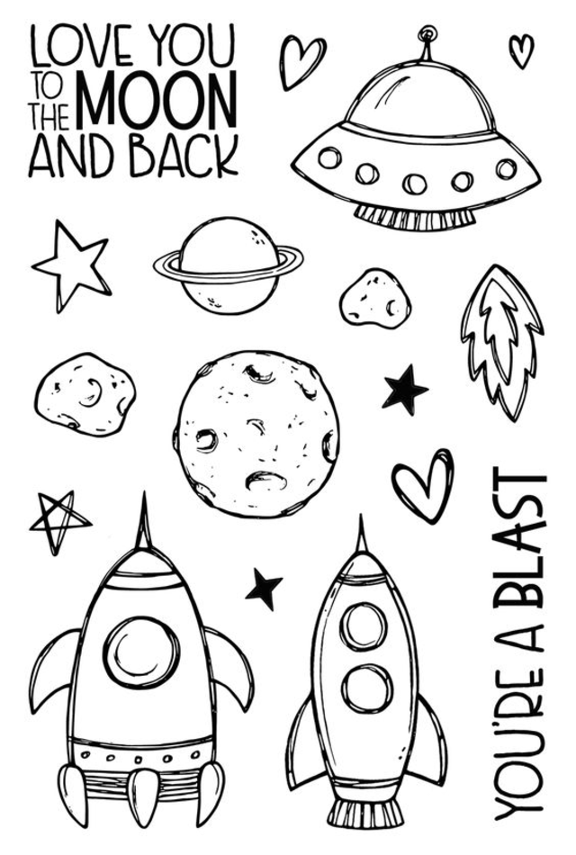 desenhos para bordado planetas