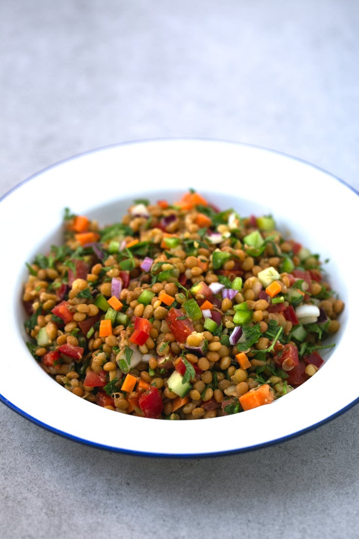 Follow the steps to lose weight fast. Lentil Salad Simple Vegan Blog