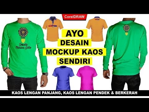 Download Mock Up Kaos Lengan Panjang Cdr - Kumpulan Model Kemeja