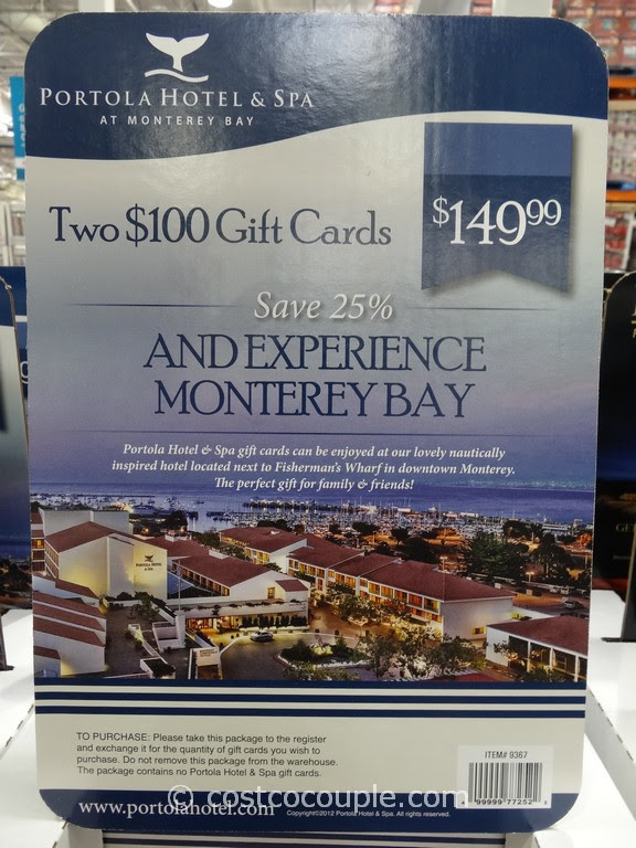 Maybe you would like to learn more about one of these? Portola Hotel And Spa Discount Gift Card