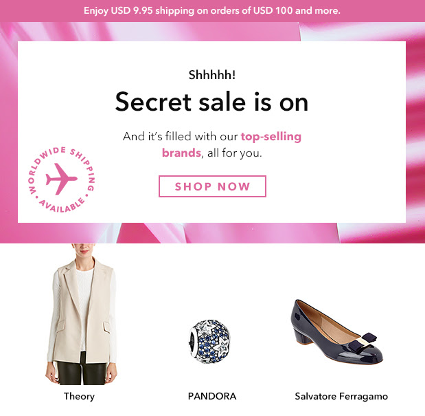 Secret sale is on