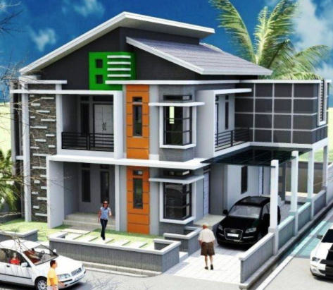 Desain Rumah  Minimalis  Modern 2  Lantai  Ukuran  6x15  Idaman  Terkini 