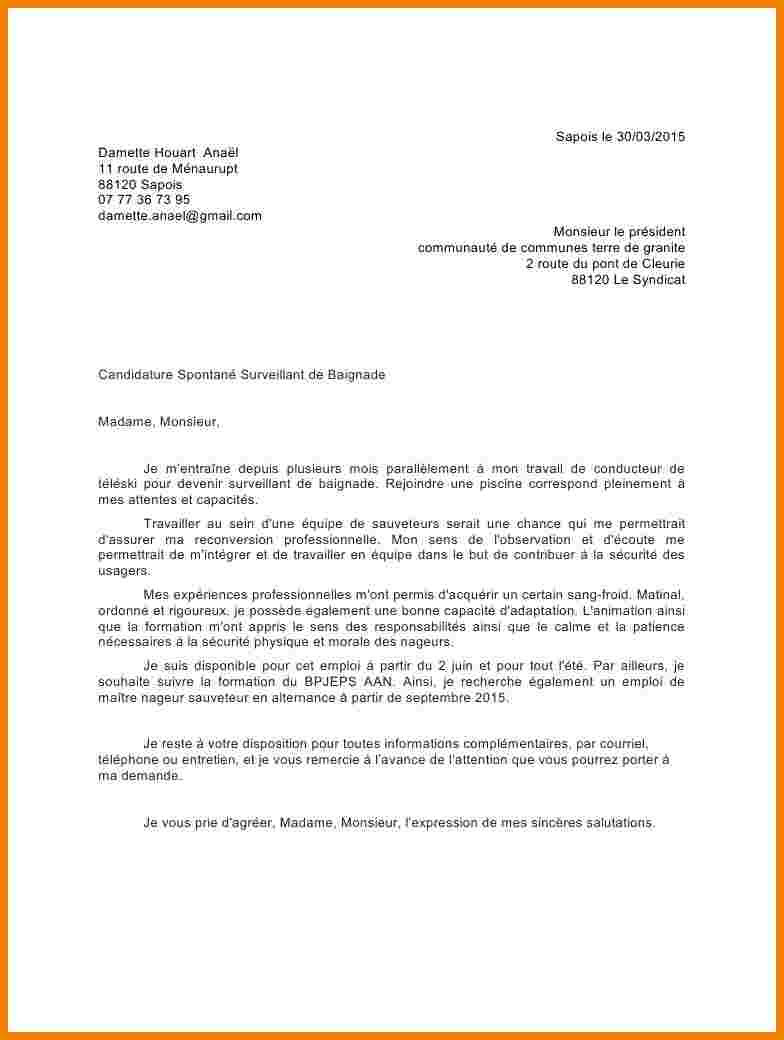 Lettre De Motivation Concours Moniteur Educateur Tours 