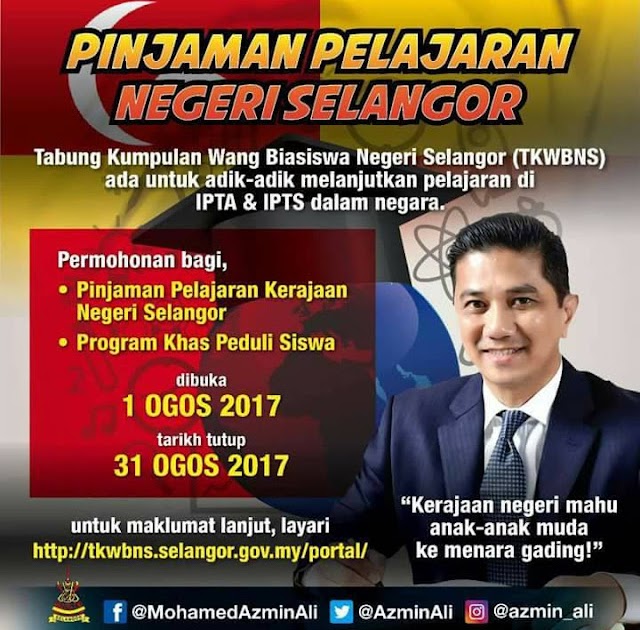 BERITA BAIK Pinjaman Pelajaran SELANGOR Tanpa Faedah ...