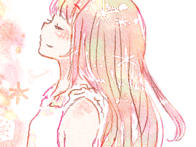 無料イラスト画像 かっこいい 女の子 横顔 イラスト かわいい