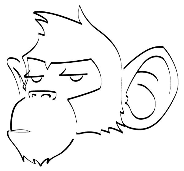 Monkey Face Drawing Easy Drawing Art Ideas