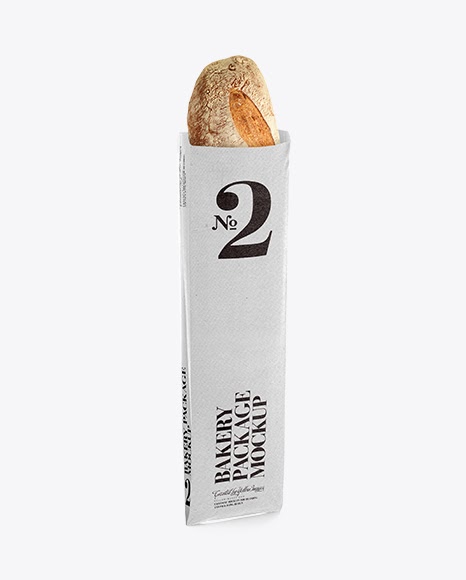 Download French Bread in White Paper Bag PSD Mockup | Web Design ...