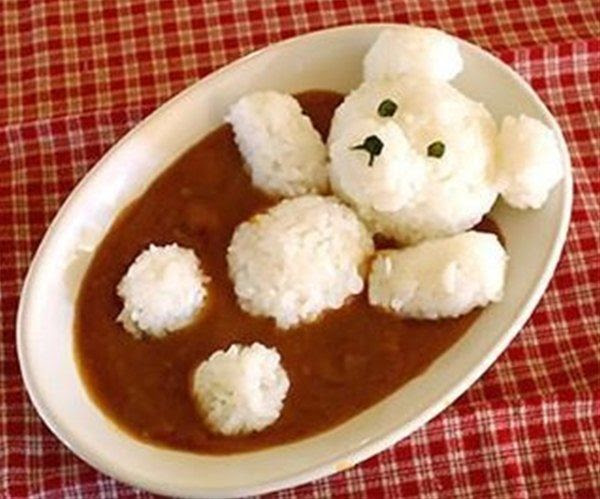 最新可愛い カレー 盛り付け 最高の動物画像