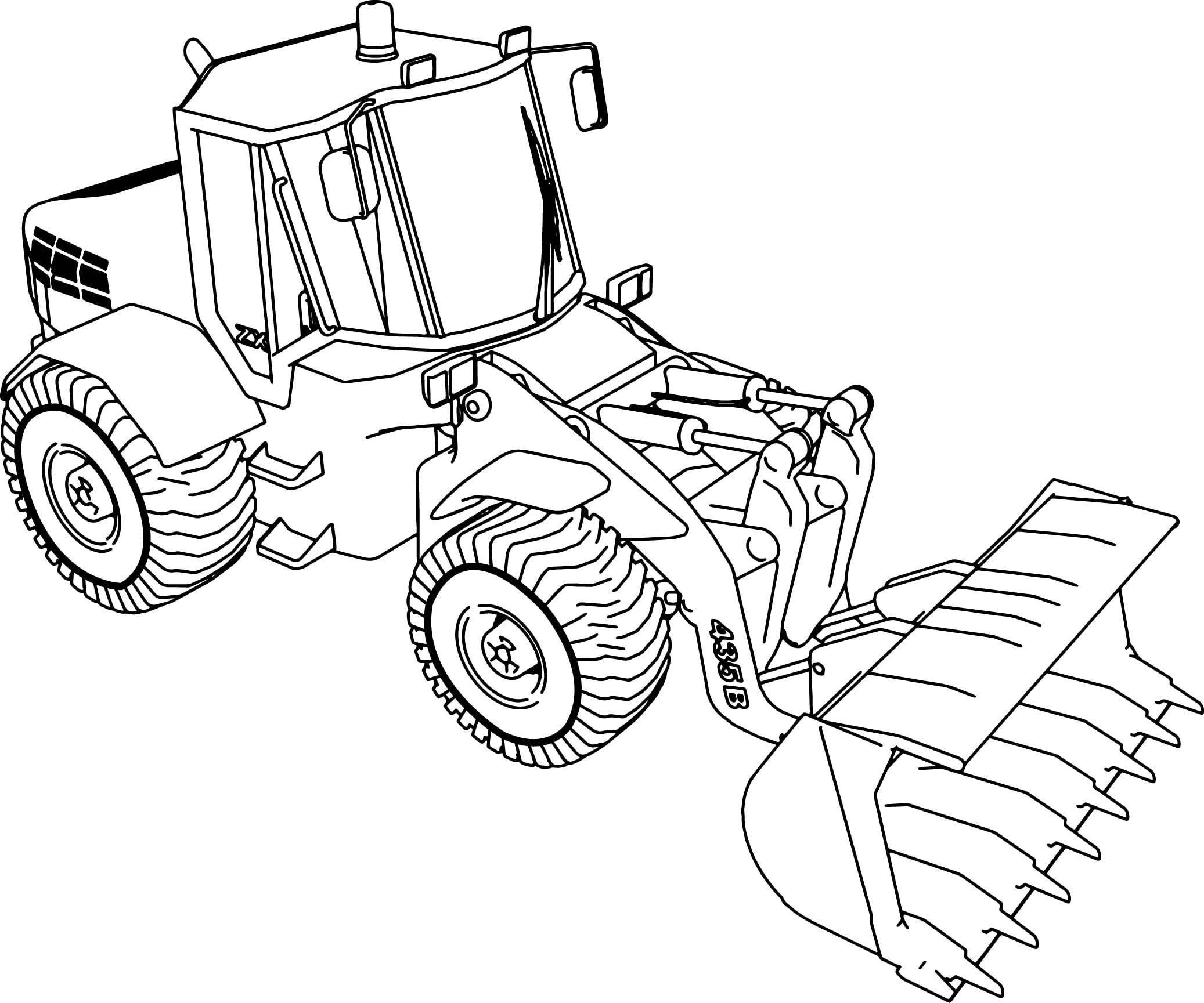 Pin Bulldozercolouringpages on Pinterest Coloring  Backhoe