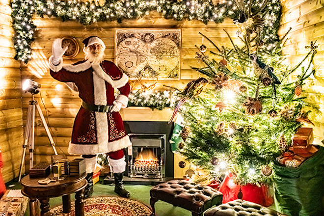 Santa in his Grotto at London Zoo