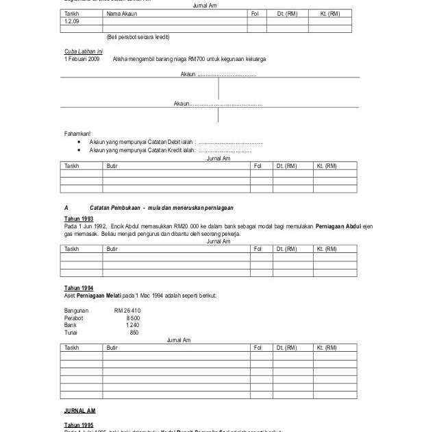 Contoh Soalan Akaun Modal - Resepi Book c