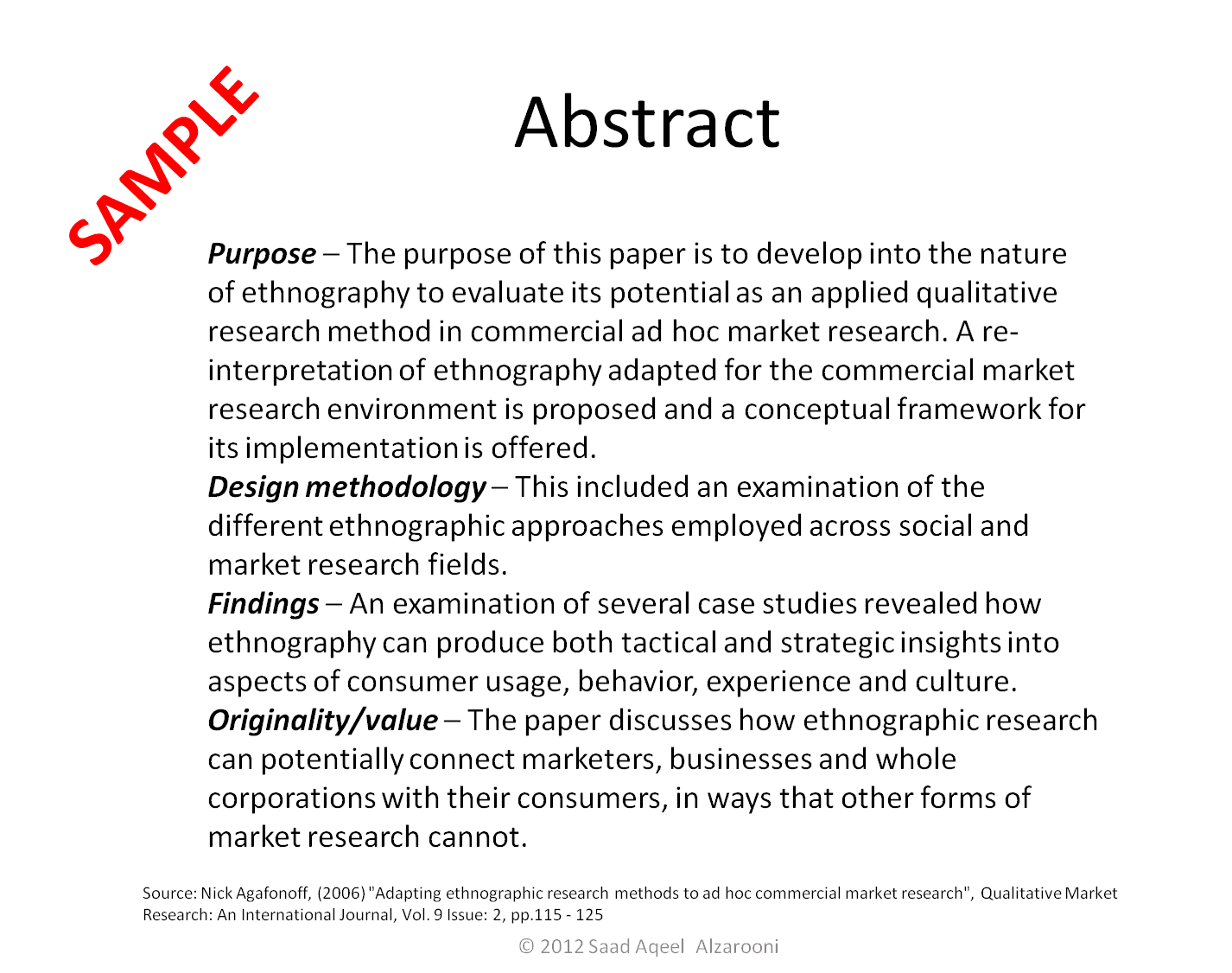 how to write an abstract for a term paper