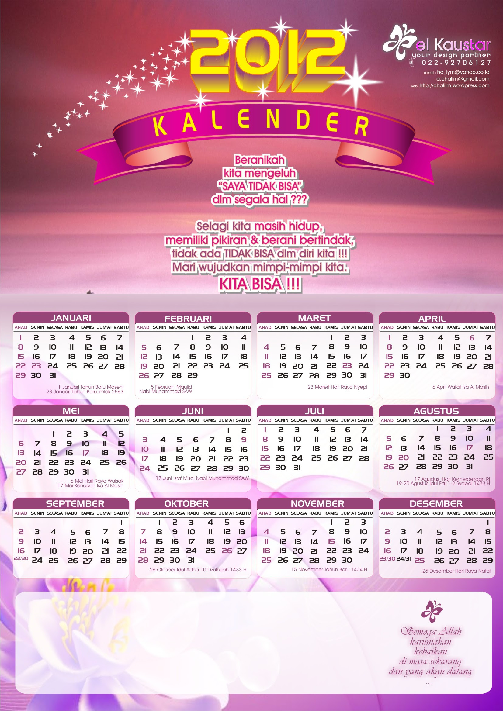 Paling Keren Kalender Kata Motivasi Lucy Feng